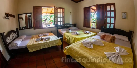 Espacio de descanso en finca campestre de Armenia, con ambiente familiar