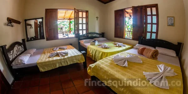 Espacio de descanso en finca campestre de Armenia, con ambiente familiar