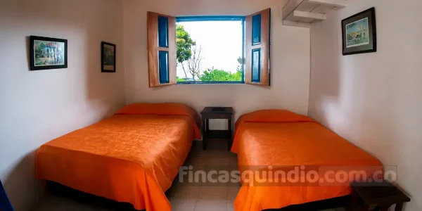 Espacio de descanso en finca campestre de Calarcá, en zona privada de la finca