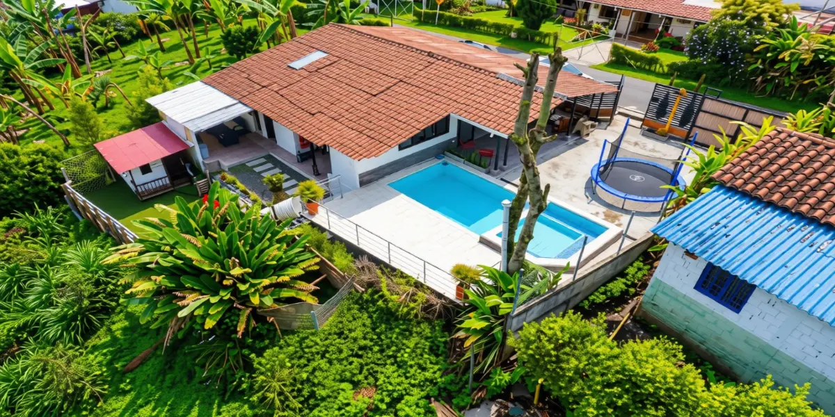 Fachada de Finca Quimbaya Dalia en Quimbaya, Quindío