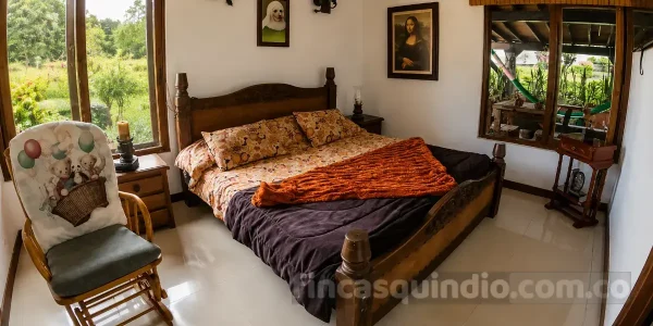 Espacio de descanso en finca campestre de Calarcá, para descanso de huéspedes
