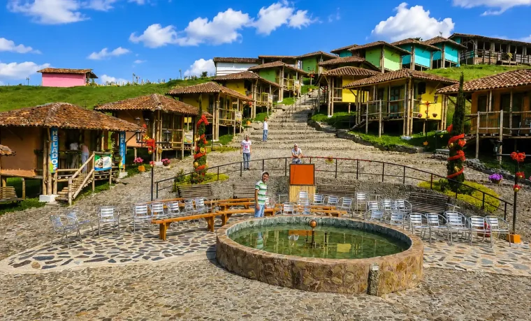 Arquitectura del Parque Los Arrieros en Quimbaya
